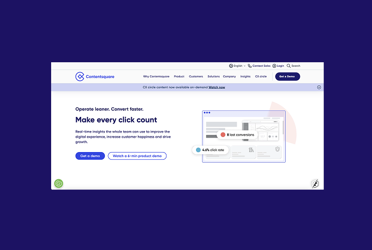 Contentsquare homepage